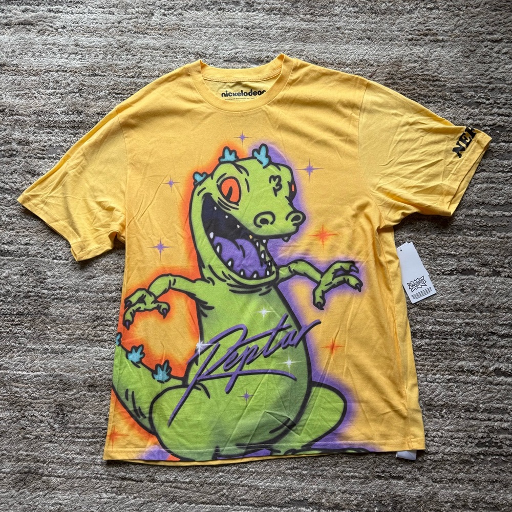 Rugrats Reptar Yellow Graphic Tee